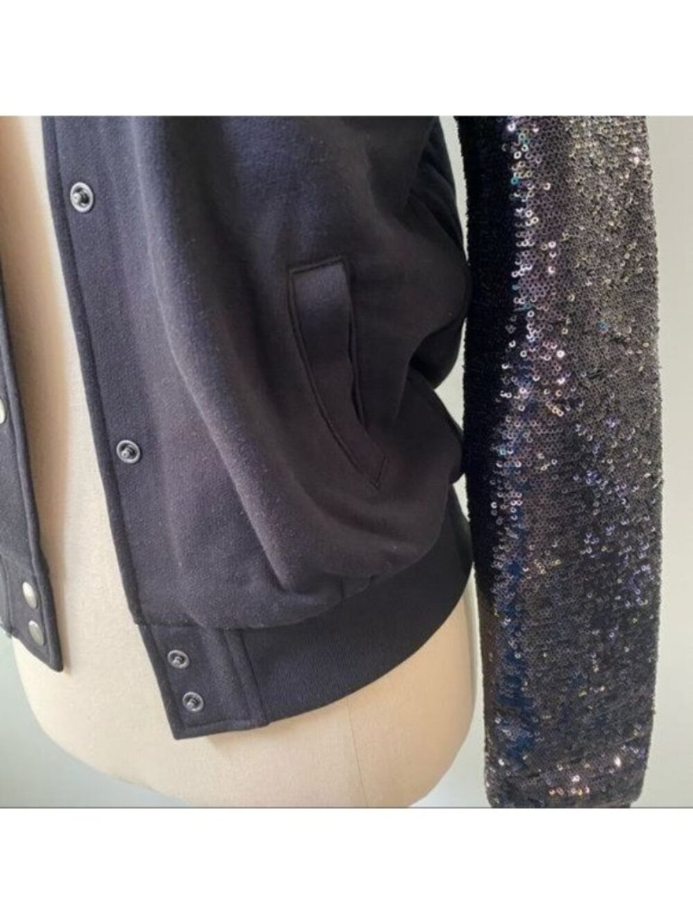 Victoria's Secret Sequin Sleeve Varsity Jacket - Picture 4 of 10